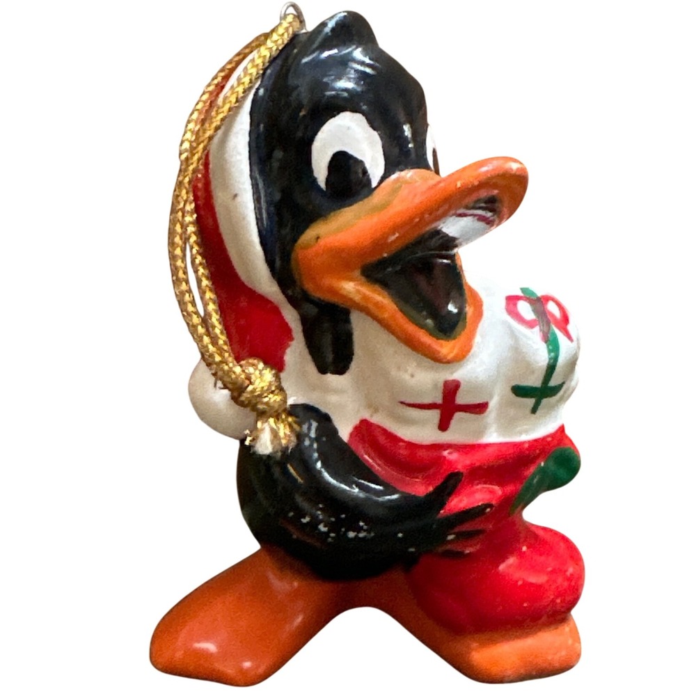 Vintage 1977 Dave Grossman Daffy Duck Christmas Ornament Looney Tunes Japan